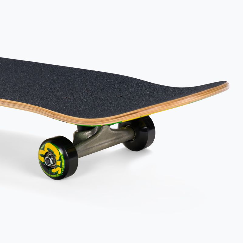 Kreatur Ripped Logo Micro Sk8 klassische Skateboard grün und gelb 122099 7