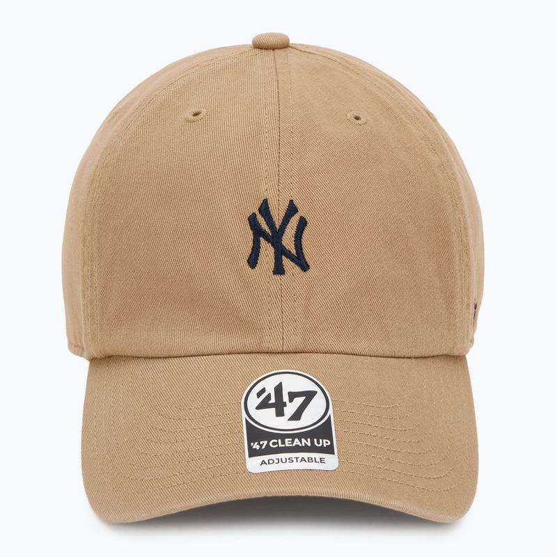 47 Marke MLB New York Yankees Base Runner Kappe CLEAN UP khaki 2