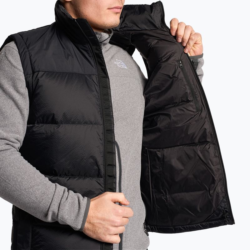 Herren ärmellos The North Face Diablo Down schwarz 5