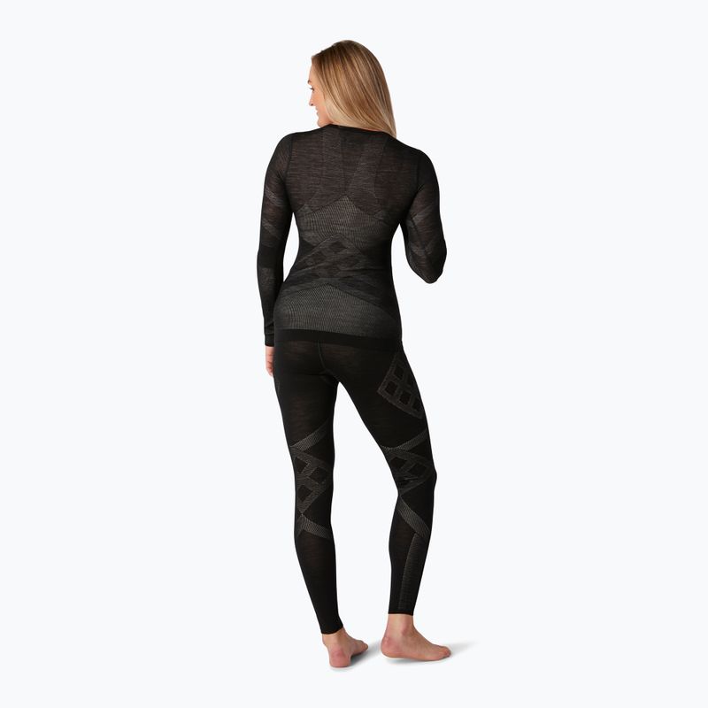 Damen-Thermoaktivshirt Smartwool Intraknit Merino 200 Crew black/white 6
