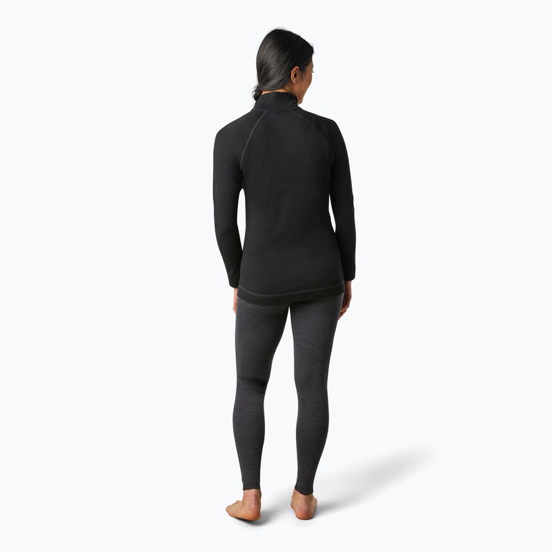Women's Smartwool Merino 250 Baselayer 1/4 Zip Boxed thermische T-Shirt schwarz 16374 3