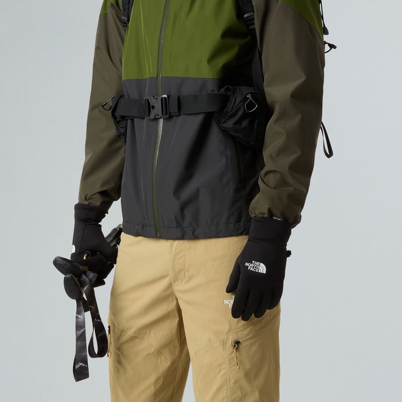 Trekkinghandschuhe The North Face Etip Recycled black/white 4