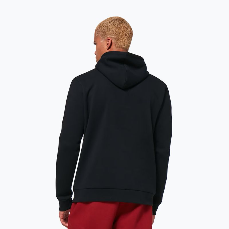 Men's Oakley Bark 2.0 Hoodie FZ schwarz/weiß 3