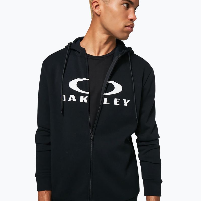 Men's Oakley Bark 2.0 Hoodie FZ schwarz/weiß 5