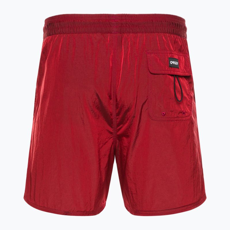 Herren Oakley All Day B1B 16  Schwimmen Shorts rot FOA403014 2