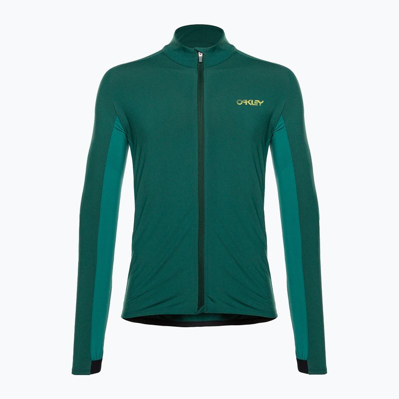 Herren Oakley Elements Thermal Radfahren Trikot grün FOA403117 9