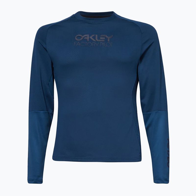 Oakley Factory Pilot Frauen Radfahren Trikot marineblau FOA500224