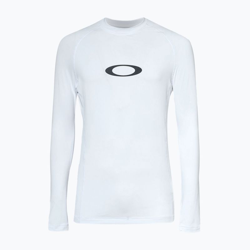 Oakley Ellipse Rashguard Herren Schwimmen Shirt weiß FOA403767100 2