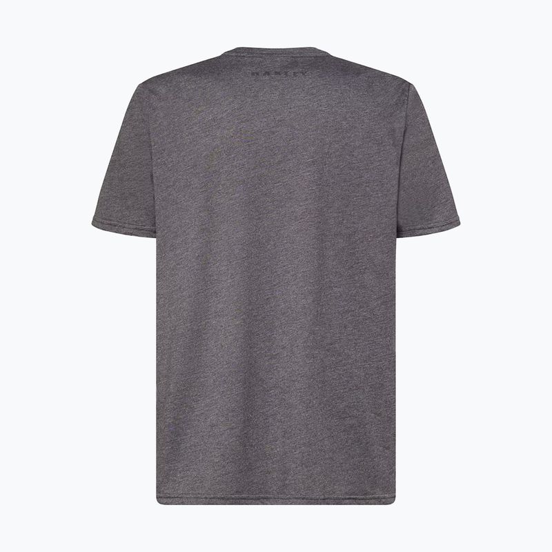 Herren Oakley Bark Ellipse Tee dunkelgrau hthr/schwarz Shirt 2