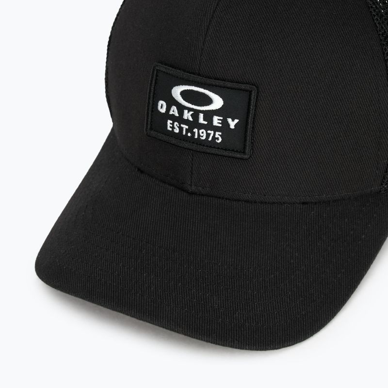 Herren Oakley Patch Trucker Blackout Baseballmütze 3