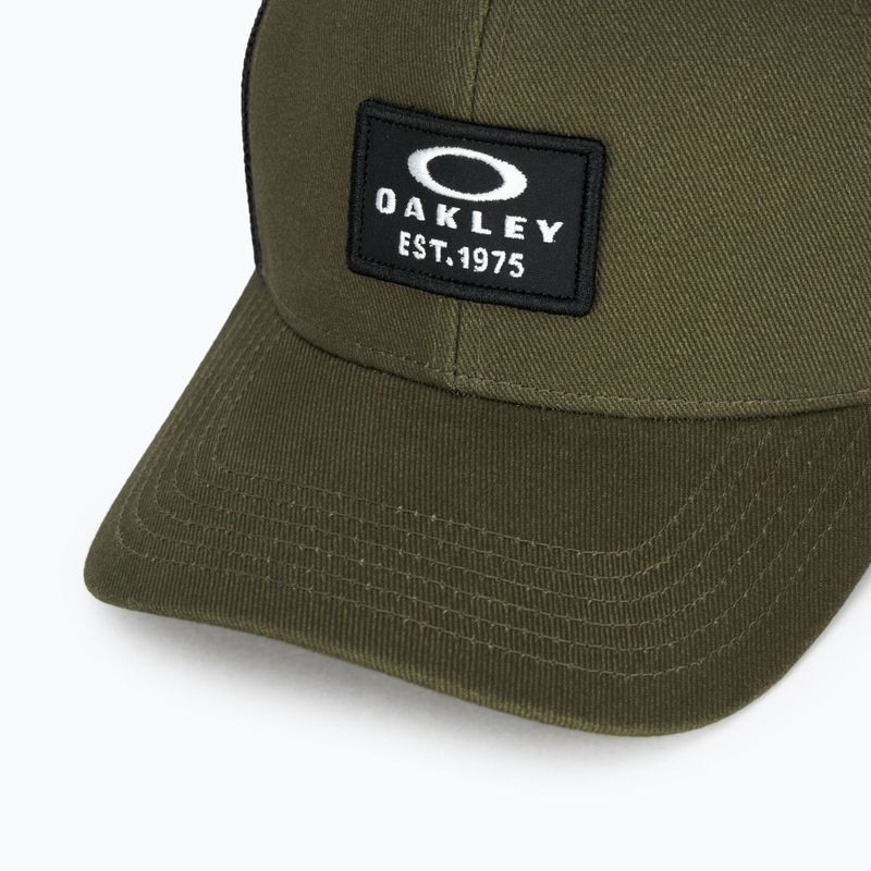 Herren Oakley Patch Trucker neue dunkle Bürste Baseballmütze 3