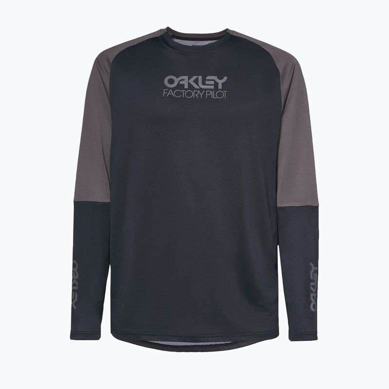 Radtrikot Herren Oakley Factory Pilot Mtb LS II schwarz-grau FOA44497 5