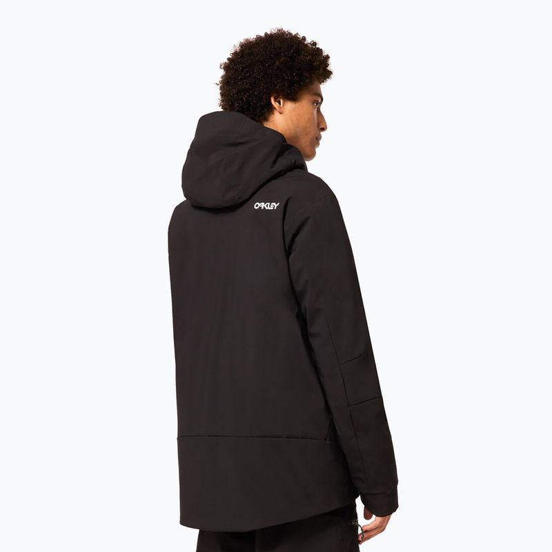 Herren-Snowboardjacke Oakley TNP TBT Insulated black/white logo 6