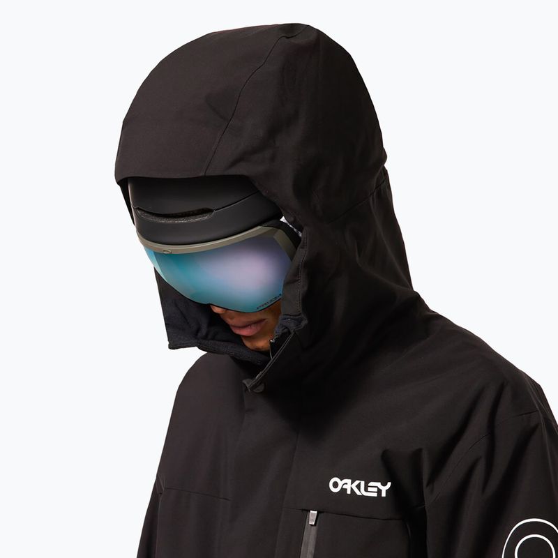 Herren-Snowboardjacke Oakley TNP TBT Insulated black/white logo 12