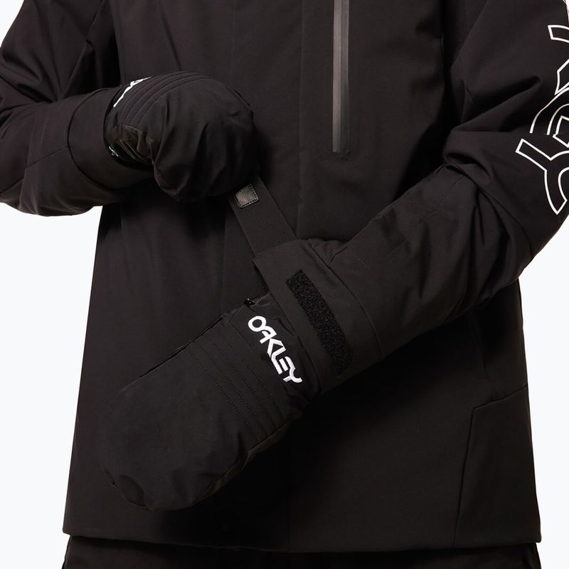 Herren-Snowboardjacke Oakley TNP TBT Insulated black/white logo 14