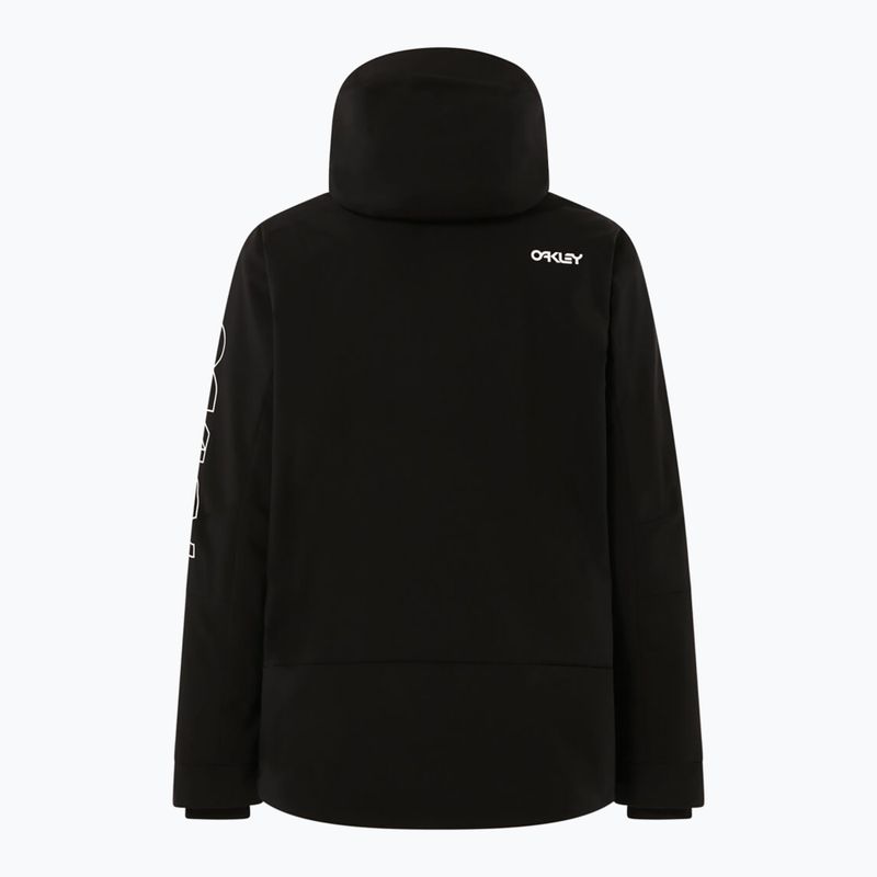Herren-Snowboardjacke Oakley TNP TBT Insulated black/white logo 16