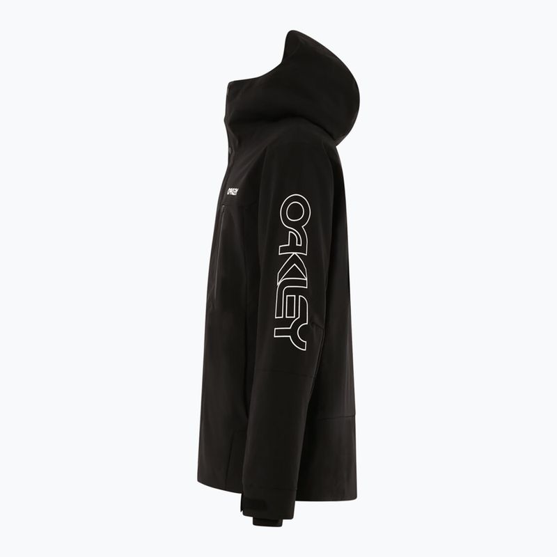 Herren-Snowboardjacke Oakley TNP TBT Insulated black/white logo 17