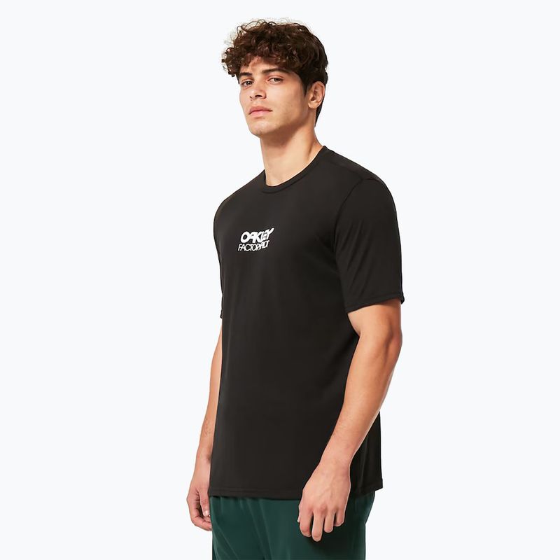 Herren Oakley Factory Pilot Ss Tee schwarz FOA404507 Radfahren t-shirt 2