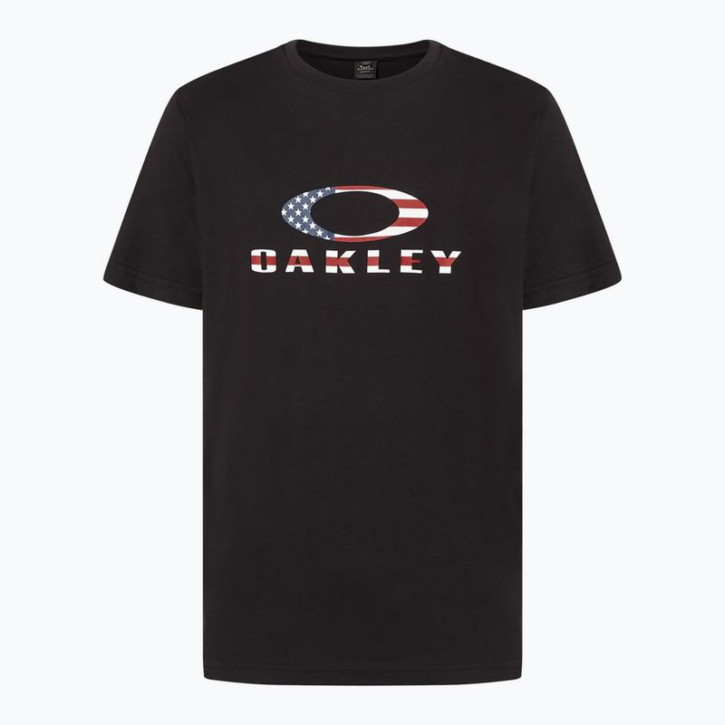 Herren Oakley O Bark 2.0 T-Shirt schwarz/amerikanische Flagge 6