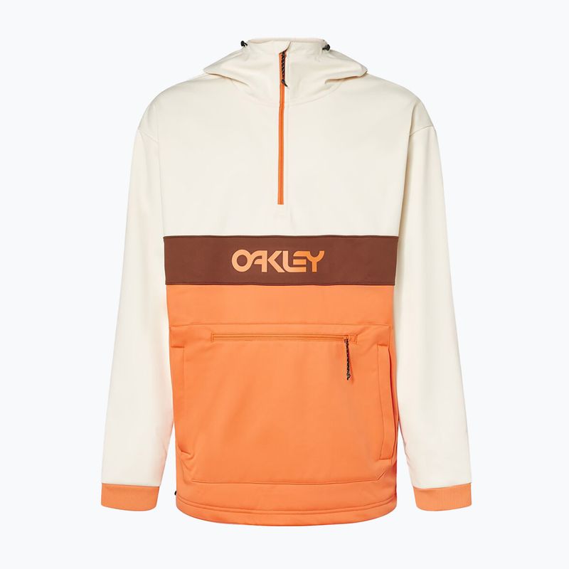 Herren Oakley TNP Nose Grab Softshell Hoodie arktisch weiß/soft orange 12