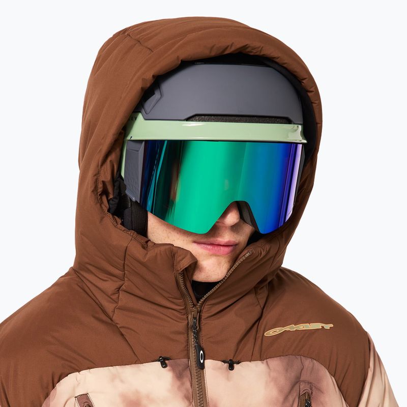 Herren Oakley TC Rykkinn braun Wolken drucken Snowboardjacke 11