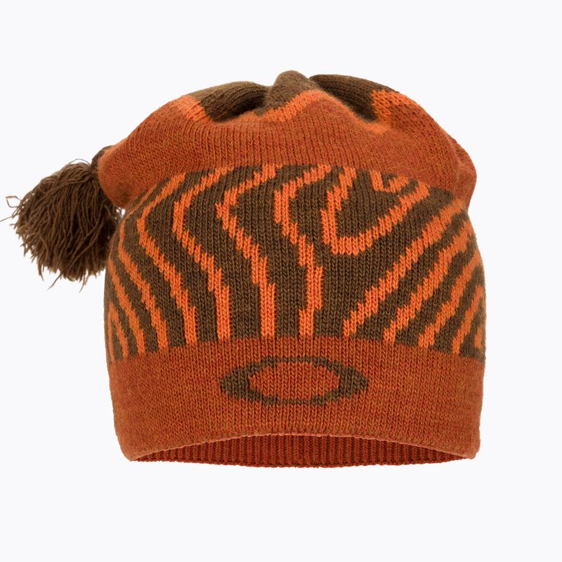 Oakley TC Nordic Tassle orange Norwegen Muster Wintermütze 2