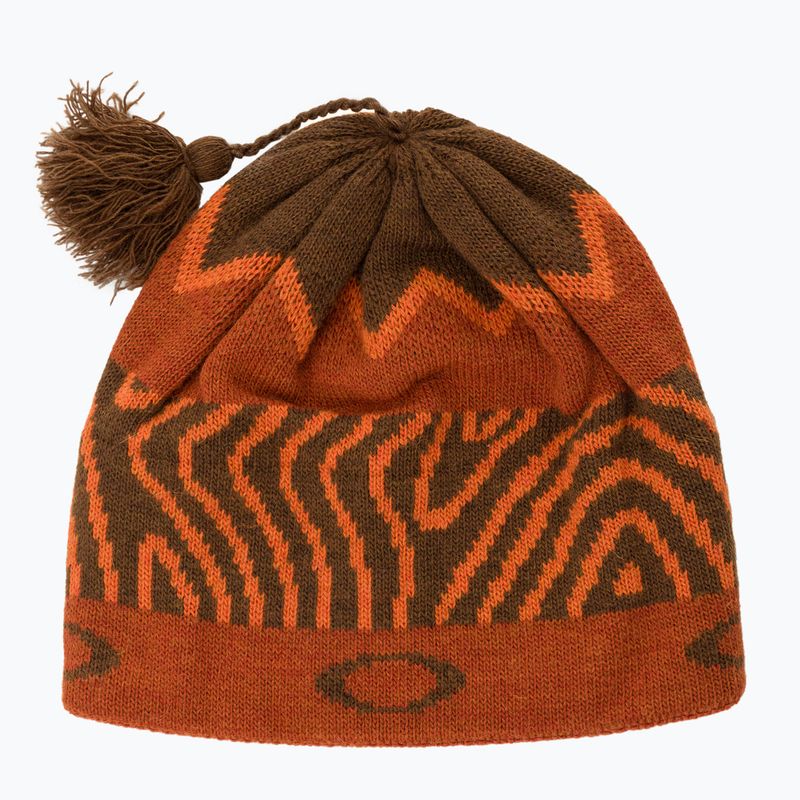 Oakley TC Nordic Tassle orange Norwegen Muster Wintermütze