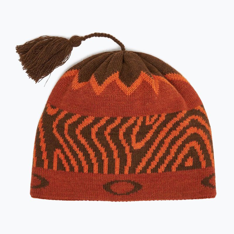 Oakley TC Nordic Tassle orange Norwegen Muster Wintermütze