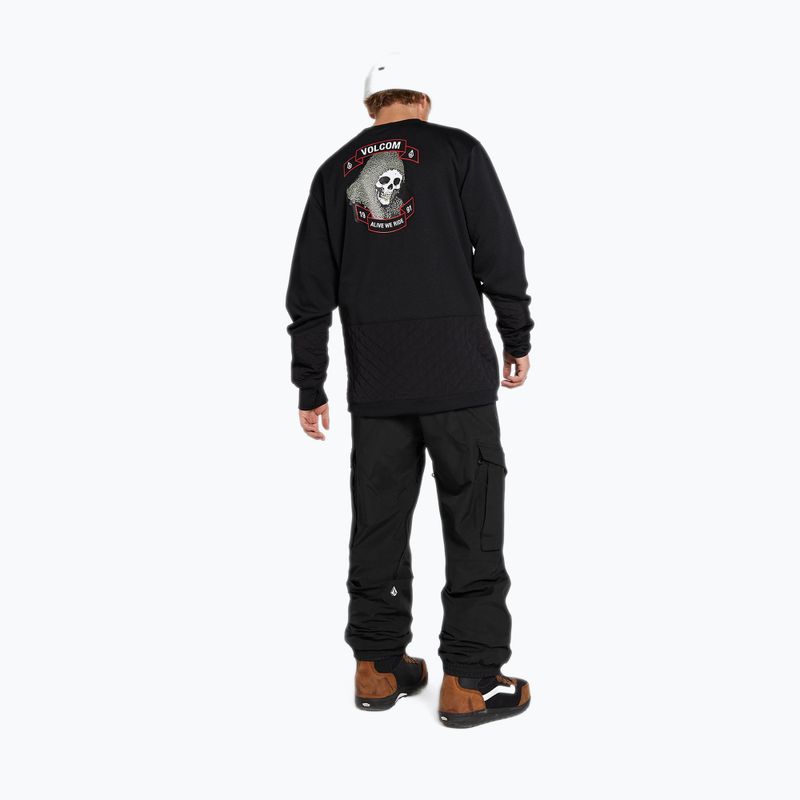 Men's Volcom Let It Storm Crew Snowboard Sweatshirt schwarz G4652201-ART 2