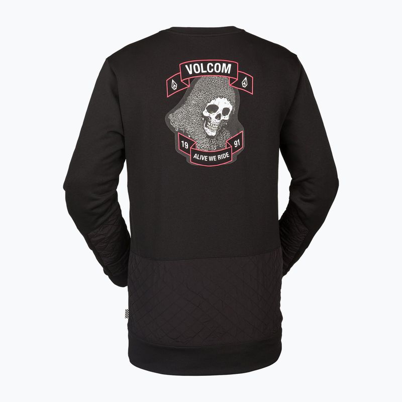 Men's Volcom Let It Storm Crew Snowboard Sweatshirt schwarz G4652201-ART 4
