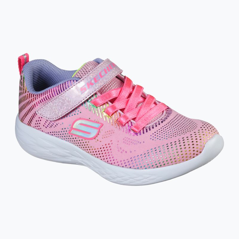 SKECHERS Go Run 600 Shimmer Speeder Kinder Trainingsschuhe hellrosa/multi 11