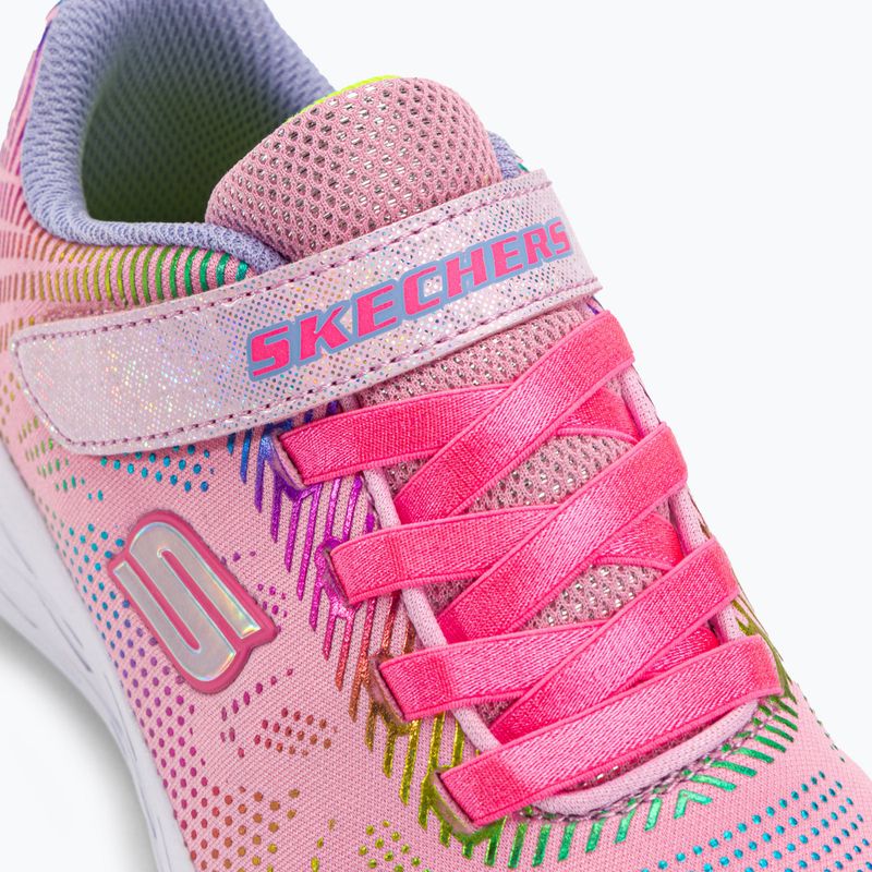SKECHERS Go Run 600 Shimmer Speeder Kinder Trainingsschuhe hellrosa/multi 8