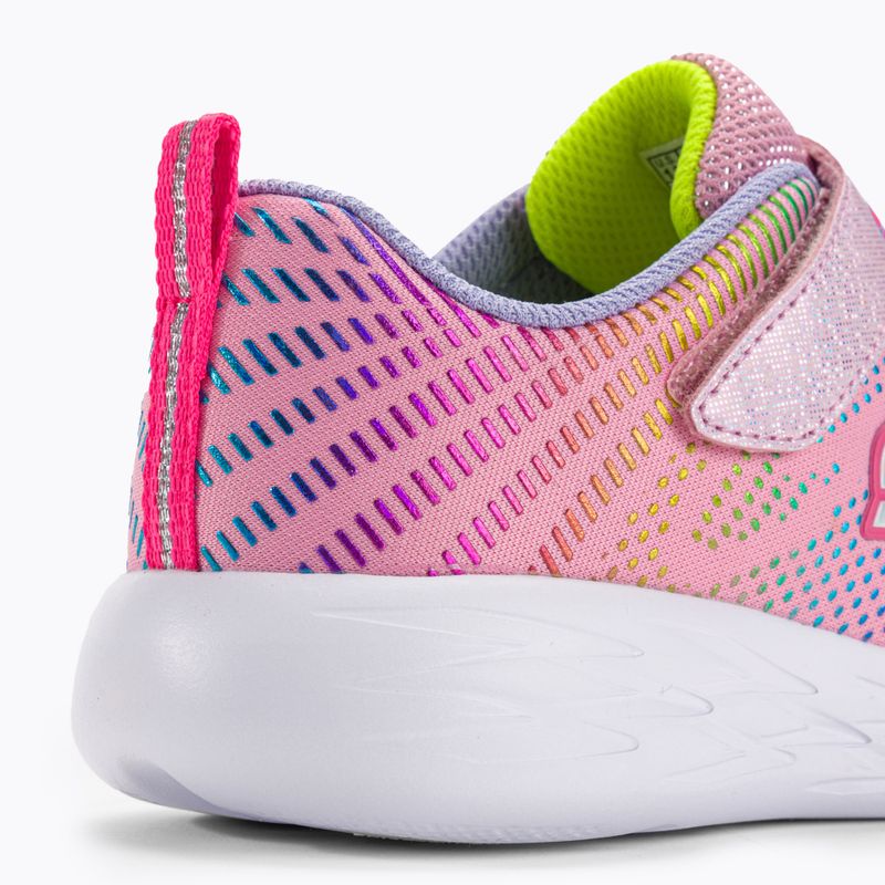 SKECHERS Go Run 600 Shimmer Speeder Kinder Trainingsschuhe hellrosa/multi 9