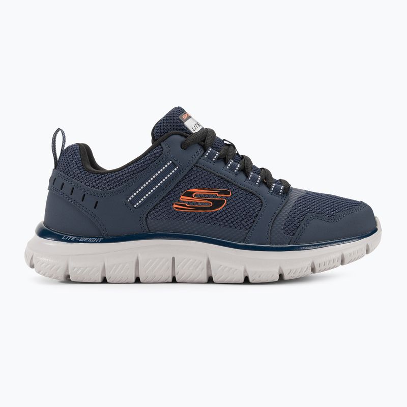 SKECHERS Track Knockhill Herren Trainingsschuhe navy/orange 2