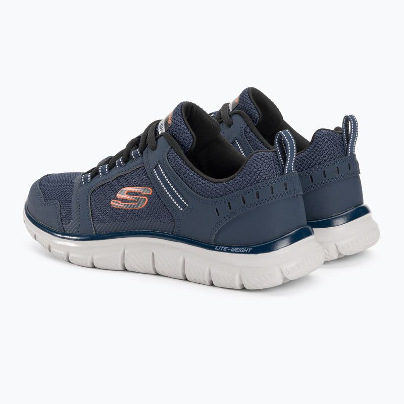 SKECHERS Track Knockhill Herren Trainingsschuhe navy/orange 4