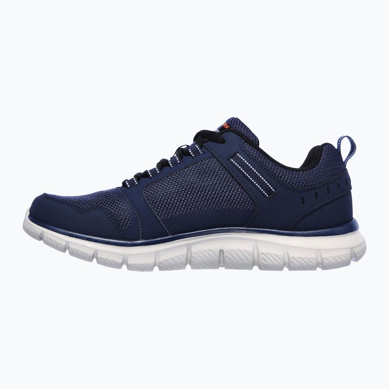 SKECHERS Track Knockhill Herren Trainingsschuhe navy/orange 3