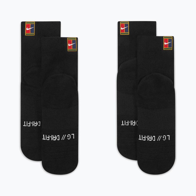 Socken Nike Court Multiplier Max 2 Paar black/black 2