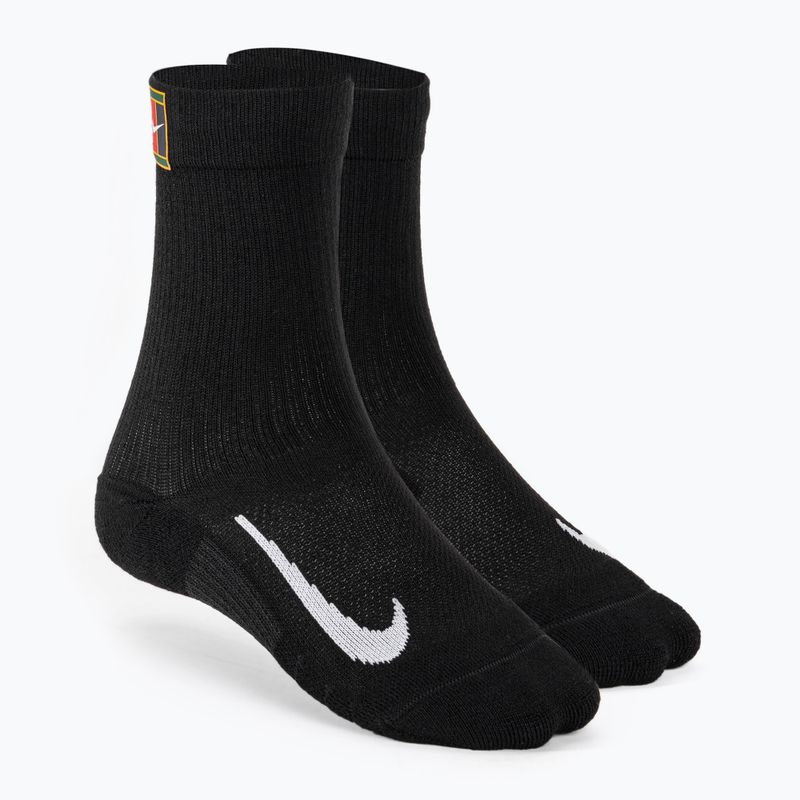 Nike Court Multiplier Cushioned Crew 2Paar Tennissocken schwarz/schwarz