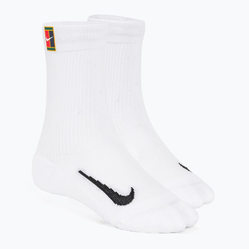 Nike Court Multiplier Cushioned Crew 2Paare weiß/weiß Tennissocken