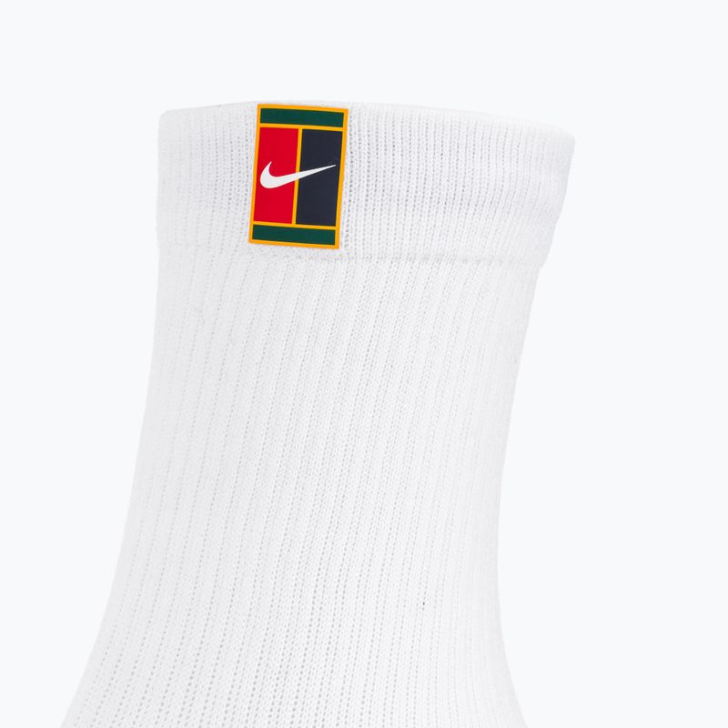 Nike Court Multiplier Cushioned Crew 2Paare weiß/weiß Tennissocken 3