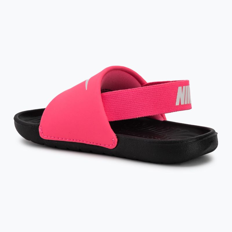 Schlappen Kinder Nike Kawa digital pink/black/white 3