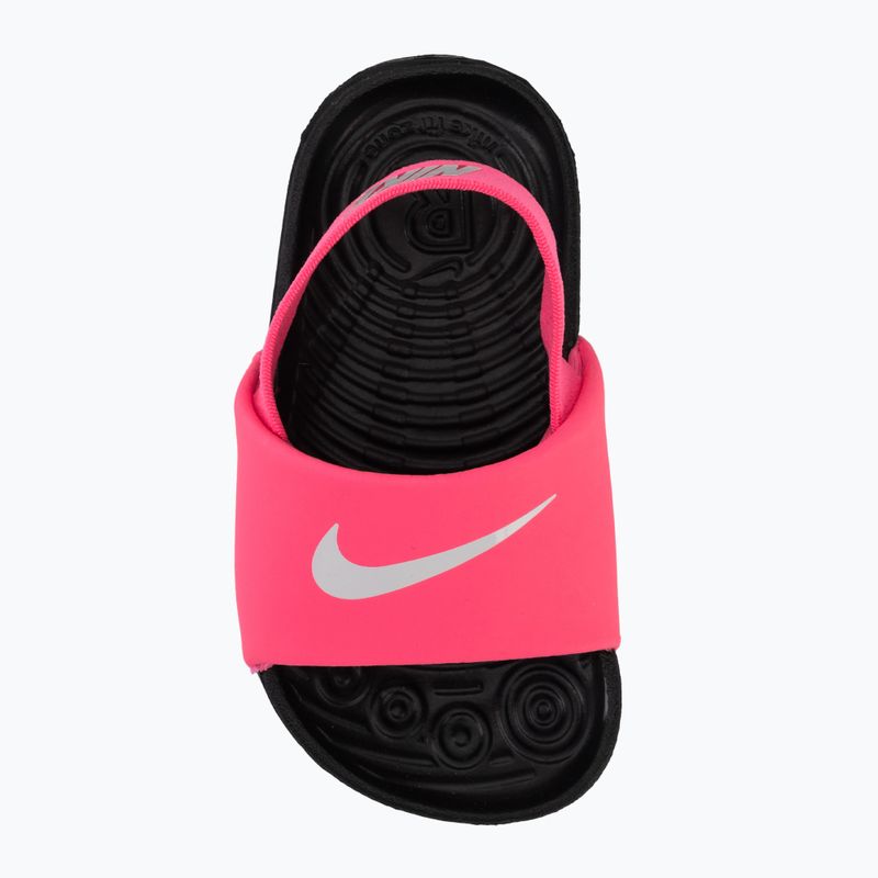Kinder-Flip-Flops Nike Digital coffee pink/black/white 5