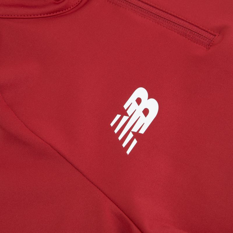 Kinder Fußball Sweatshirt New Balance Training 1/4 Zip gestrickt kastanienbraun NBEJT9035 3