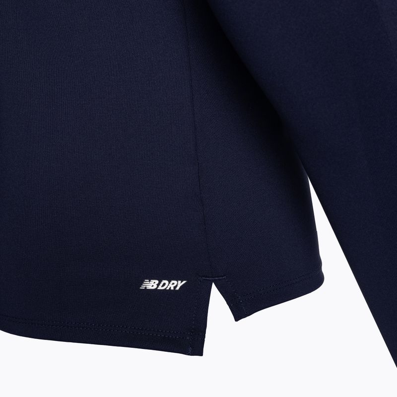 Herren Fußball Sweatshirt New Balance Training 1/4 Zip gestrickt marineblau NBEMT9035 4