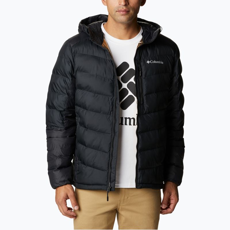 Herren Columbia Labyrinth Loop Daunenjacke mit Kapuze schwarz