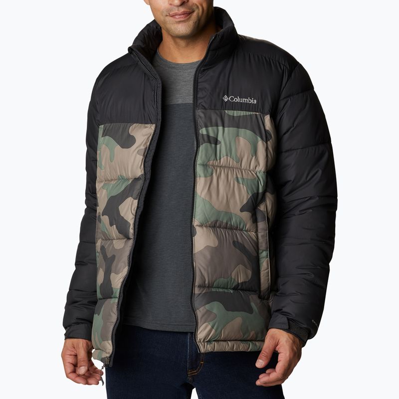 Columbia Pike Lake Herren Daunenjacke schwarz und braun 1738022