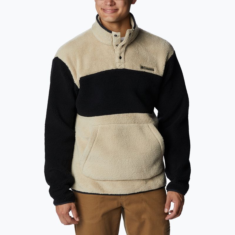 Columbia Rugged Ridge Sherpa 1/2 Herren Fleece Sweatshirt beige und schwarz 1952393