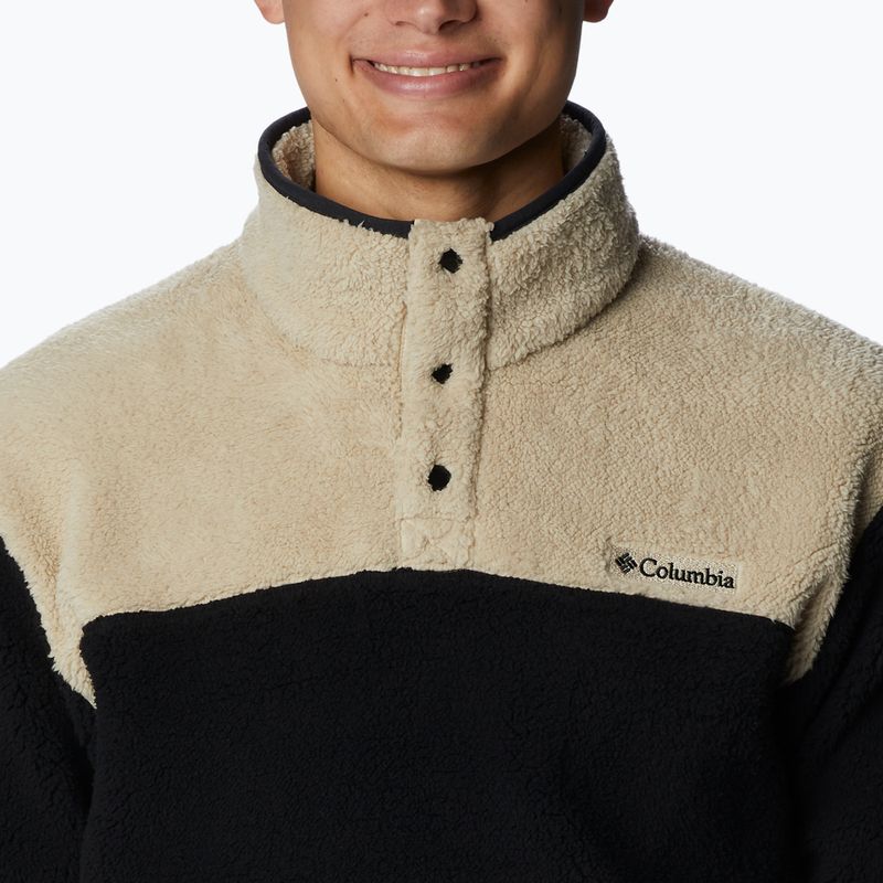 Columbia Rugged Ridge Sherpa 1/2 Herren Fleece Sweatshirt beige und schwarz 1952393 5
