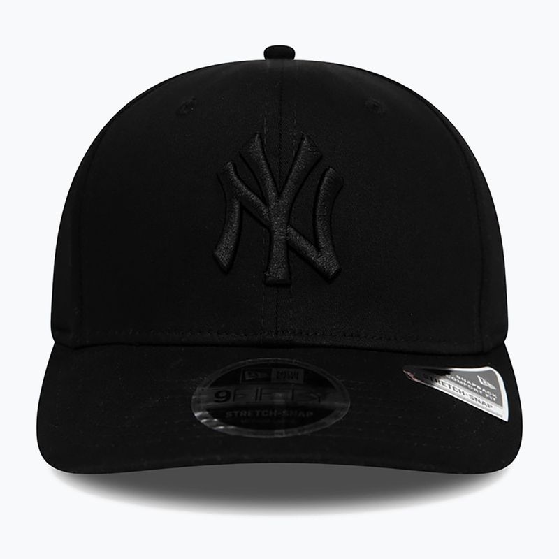 New Era Tonal Schwarz 9Fifty Stretch Snap New York Yankees Kappe schwarz 3