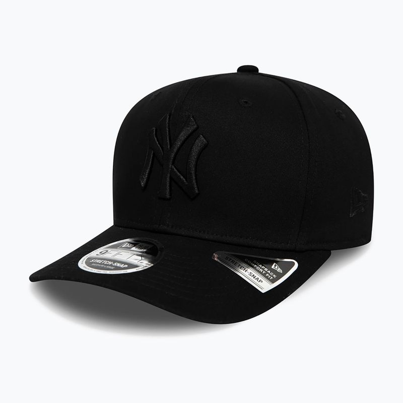 New Era Tonal Schwarz 9Fifty Stretch Snap New York Yankees Kappe schwarz 4